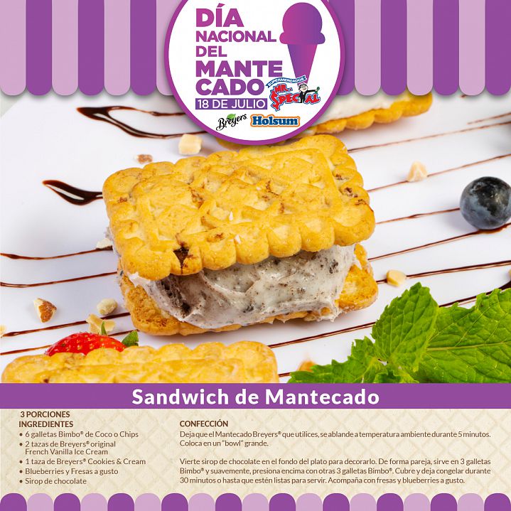 Sandwich de Mantecado