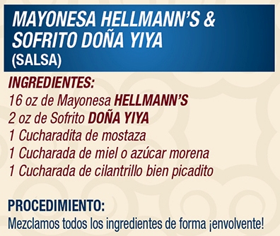 Mayonesa Hellmann's & Sofrito Doña Yiya
